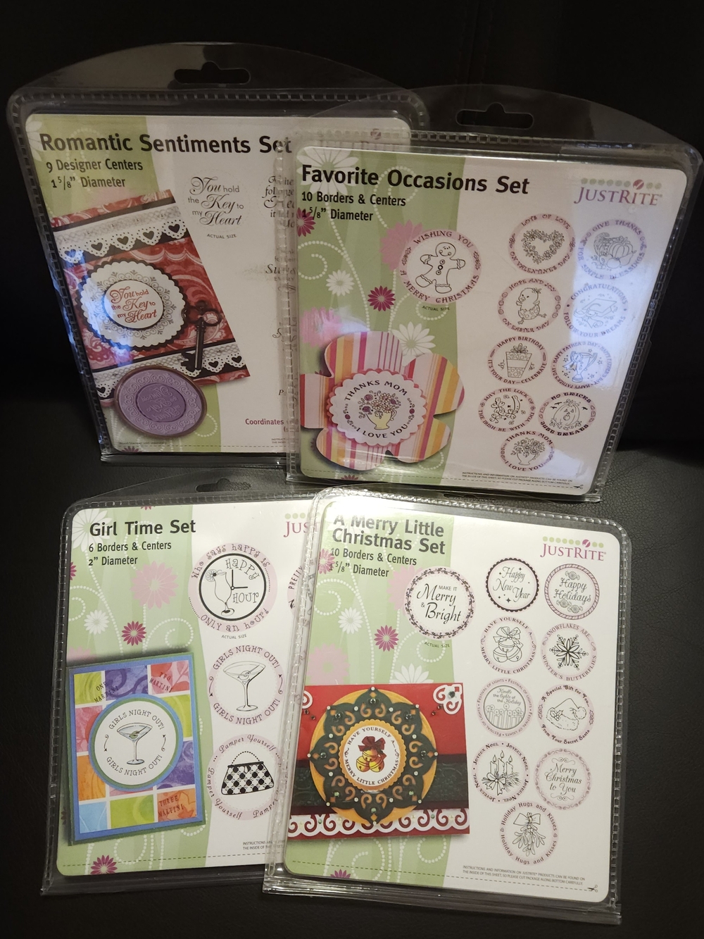 NEW!! JustRite Cardmaking Borders & Centers  LOT!